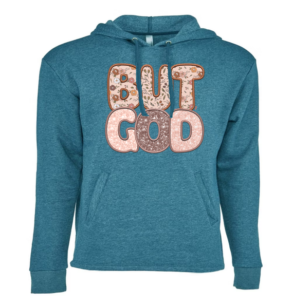BUT GOD - Faux Embroidery - DTF Transfer