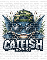 Catfish Addict - Waterslide, Sublimation Transfers