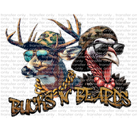 Bucks & Beards - Waterslide, Sublimation Transfers