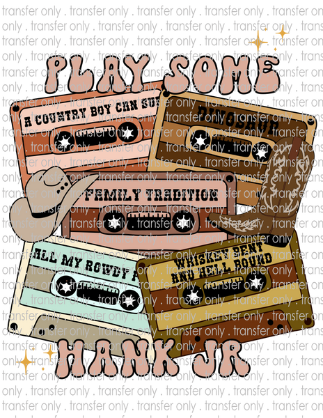 Country Music Tapes - Waterslide, Sublimation Transfers