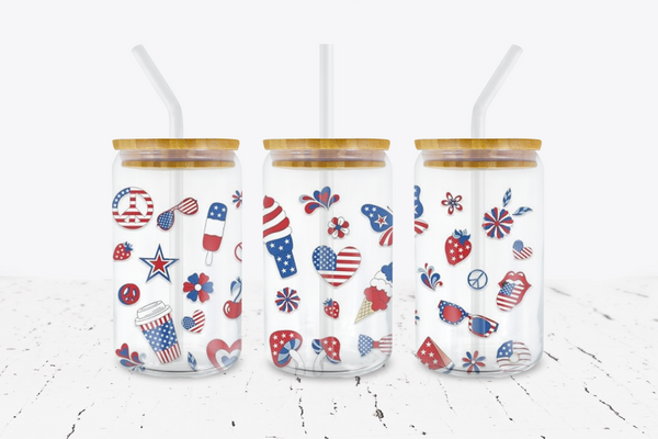 Patriotic Elements -  UV DTF Transfer Wraps