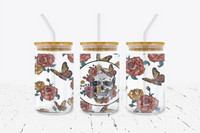 Skull & Flowers -  UV DTF Transfer Wraps