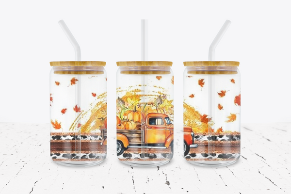 Fall Vintage Truck -  UV DTF Transfer Wraps