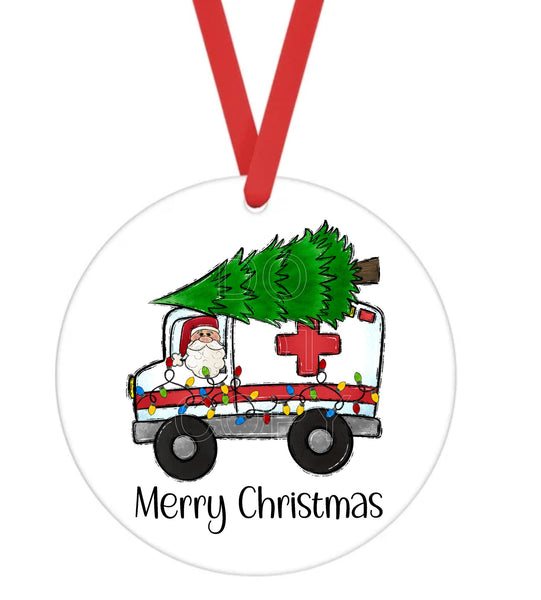 Boo Boo Bus - Christmas Ornament -  UV DTF Decals