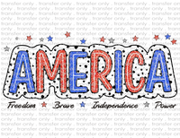 America - Waterslide, Sublimation Transfers