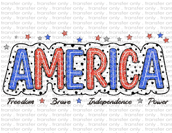 America - Waterslide, Sublimation Transfers