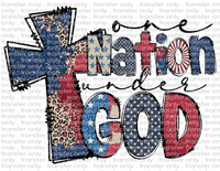 One Nation Under God - Waterslide, Sublimation Transfers