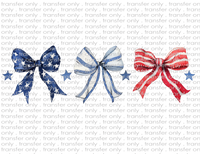 Patriotic Bows - Waterslide, Sublimation Transfers