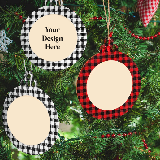 Buffalo Christmas Plaid - Ornament Blanks