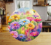 11.8" Round Glass Cutting Board -  Sublimation Blank