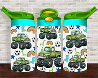 Monster Trucks - 12 oz Tumbler Wrap Sublimation Transfers