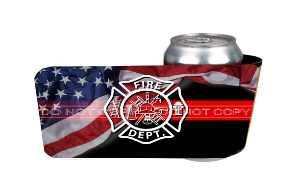 Patriotic Firefighter - Slap Wrap - Sublimation Transfers