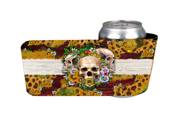 Floral Skull - Slap Wrap - Sublimation Transfers