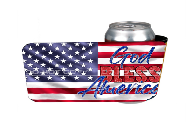 God Bless America - Slap Wrap - Sublimation Transfers