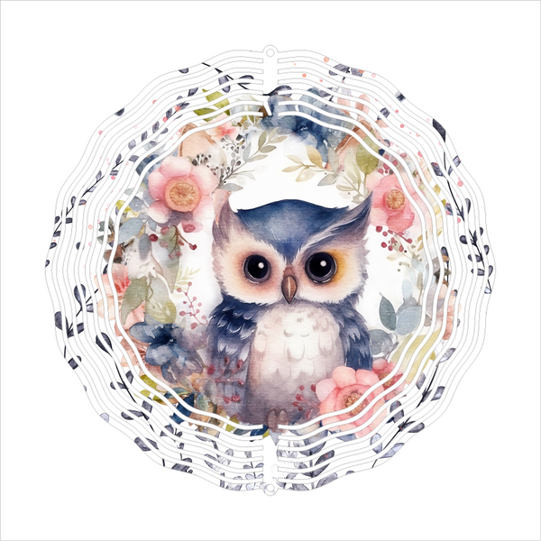 Owl - Wind Spinner - Sublimation Transfers