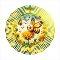 Adorable Bee - Wind Spinner - Sublimation Transfers