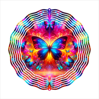 Bright Butterfly - Wind Spinner - Sublimation Transfers