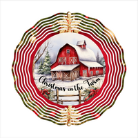 Christmas On The Farm - Wind Spinner - Sublimation Transfers