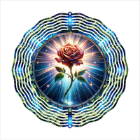 Enchanted Rose - Wind Spinner - Sublimation Transfers