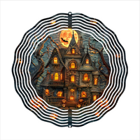 Haunted House - Wind Spinner - Sublimation Transfers