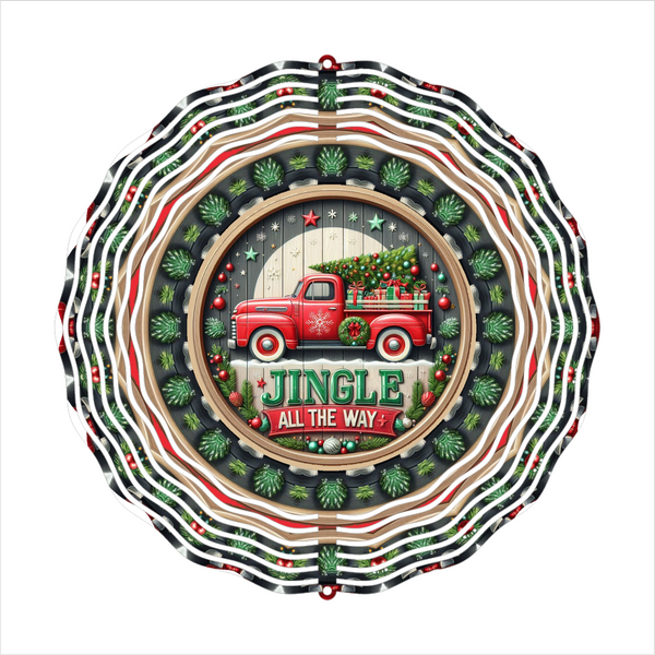 Jingle All The Way - Wind Spinner - Sublimation Transfers