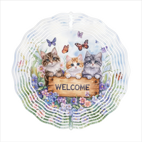 Welcome Kittens - Wind Spinner - Sublimation Transfers