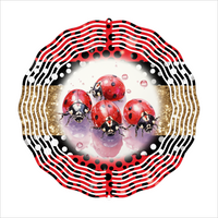 Ladybugs - Wind Spinner - Sublimation Transfers