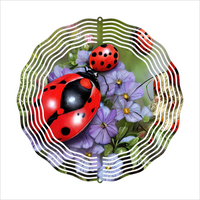 Ladybugs - Wind Spinner - Sublimation Transfers