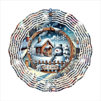 Let It Snow - Wind Spinner - Sublimation Transfers