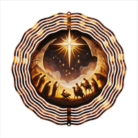 Nativity Scene - Wind Spinner - Sublimation Transfers