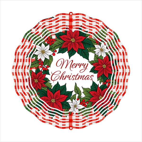 Merry Christmas - Wind Spinner - Sublimation Transfers