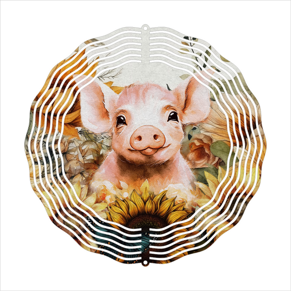 Country Pig - Wind Spinner - Sublimation Transfers