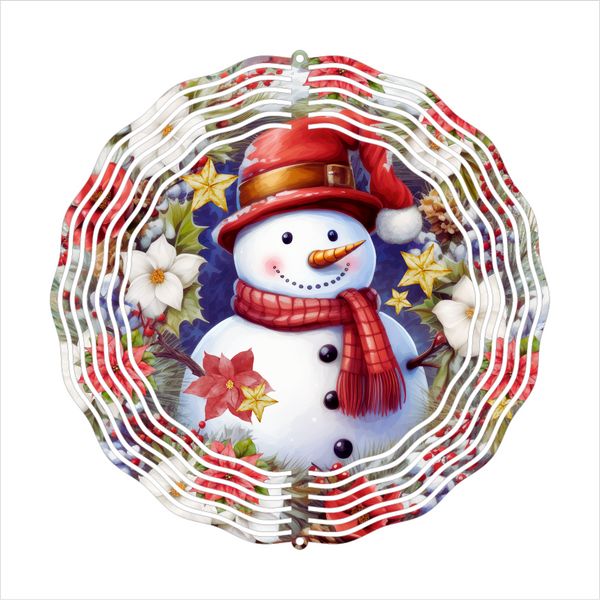 Snowman - Wind Spinner - Sublimation Transfers