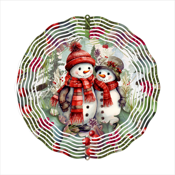 Snowmen - Wind Spinner - Sublimation Transfers