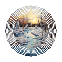 Snowy Winter Day - Wind Spinner - Sublimation Transfers