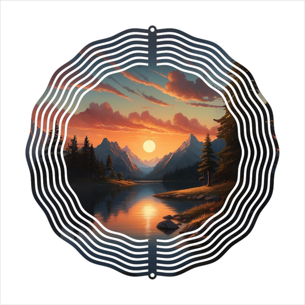 Sunset - Wind Spinner - Sublimation Transfers
