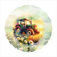 Farm Tractor - Wind Spinner - Sublimation Transfers