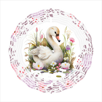 Swan - Wind Spinner - Sublimation Transfers