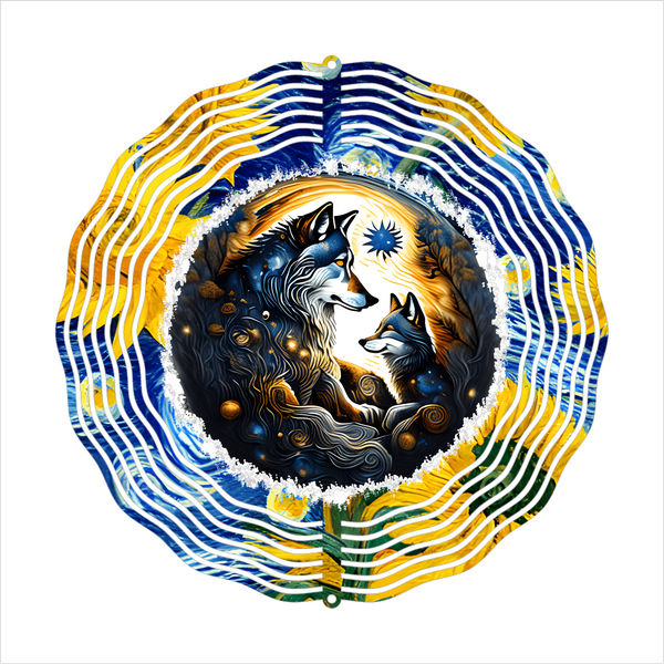 Wolves - Wind Spinner - Sublimation Transfers