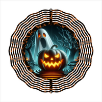 Jack-o-Lantern & Ghost - Wind Spinner - Sublimation Transfers