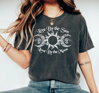 Live By The Sun Love By The Moon - Screen Print Transfer