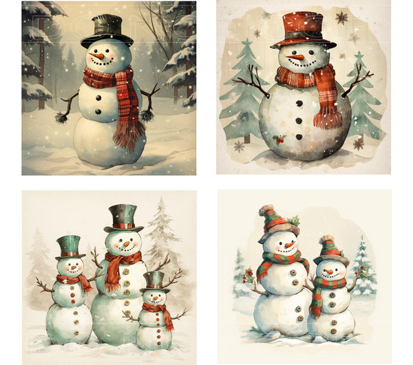 Vintage Christmas - Square Sublimation Sheet