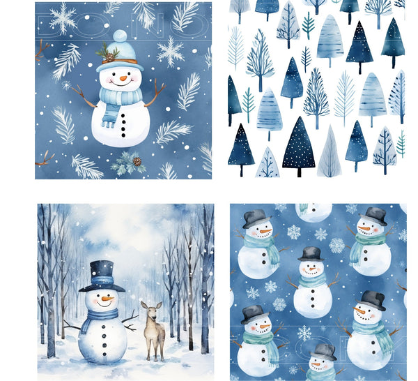 Vintage Snowman - Square Sublimation Sheet