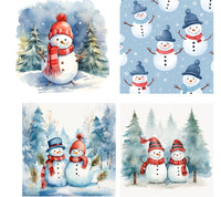 Christmas Snowman - Square Sublimation Sheet