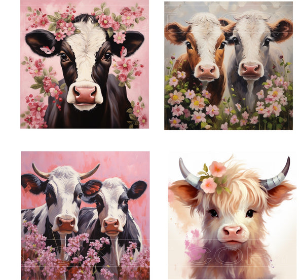 Country Cows - Square Sublimation Sheet