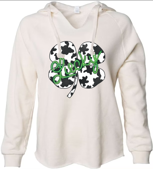 Lucky Cow Print Clover - DTF Transfer