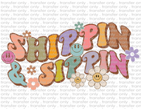Shippin & Sippin - Waterslide, Sublimation Transfers