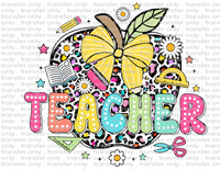 Teacher - Waterslide, Sublimation Transfers