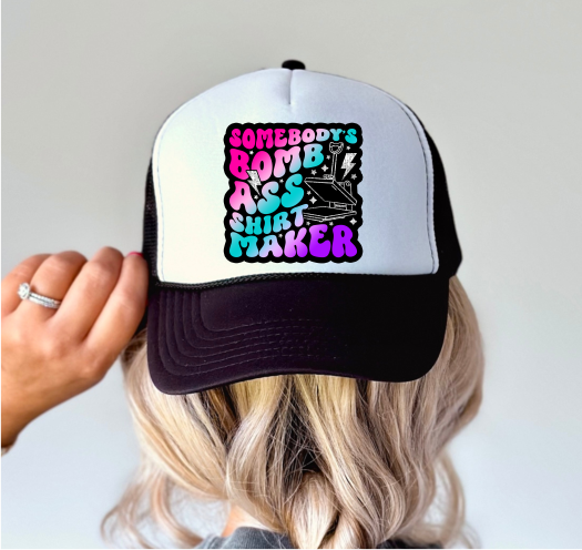 Someone's Bombass Shirt Maker - Trucker Hat Patch - Faux Embroidery