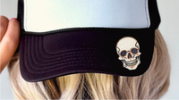 Skull - Trucker Hat Element - Faux Embroidery